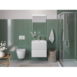 BelBagno Тумба с раковиной Uno mini 60 подвесная Bianco Opaco с раковиной BB-8099-3-60