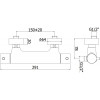 Смеситель с термостатом Paffoni Light LIQ168CR 266898 хром