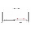 BelBagno Душевая дверь в нишу UNO-BF-1-105-C-Cr