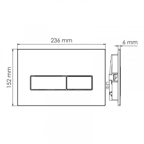 Система инсталляции для унитазов Glan 66TLT.010.ME.WH.BN03