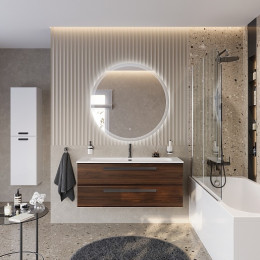 BelBagno Мебель для ванной Eco Cer-N 120 орех шоколад софт CZR-8073-120 ручки матовые чёрные
