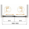 Cezares Шторка на ванну TANDEM-SOFT-VF-2-190/145-C-Cr-IV