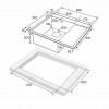 Мойка для кухни Paulmark Flank PM225951-GML 59х51 вороненая сталь