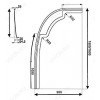 Ravak Экран для ванны Ravak Rosa 95 160 L