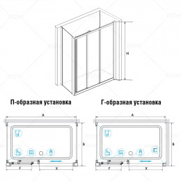 Душевой уголок RGW CL-40 (CL-11 + Z-050-1), 04094089-011