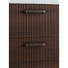 BelBagno Тумба с раковиной Due 60 подвесная Noce ручки Матовый тёмный никель
