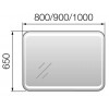 Зеркало 1Marka Eco 90 см У72594 белый