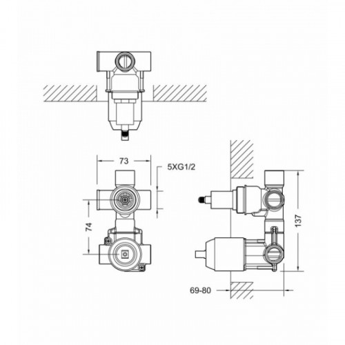 Скрытая часть Bravat D982CP-B-RUS 281703