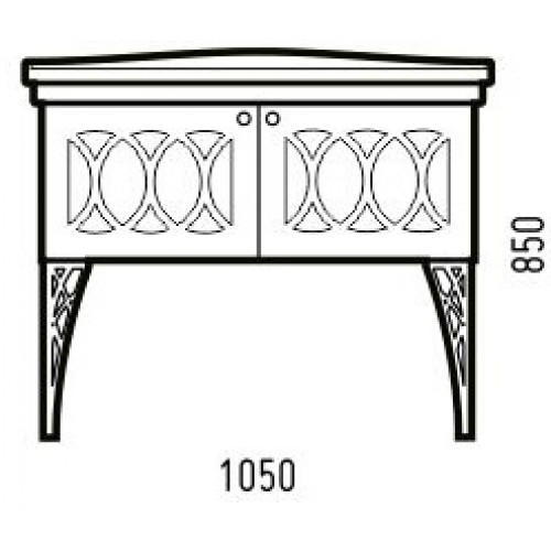 Corozo Тумба с раковиной Таормина 105