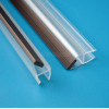 Магнитный уплотнитель для стекла в душевой кабине 10мм, L=2,2м, угол 90°/180° чёрный