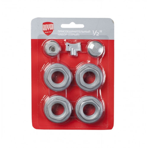 Монтажный комплект Royal Thermo 1/2" для радиаторов серый (НС-1156712)