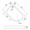 Gemy Поддон для душа ST18 L