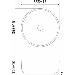 Iddis Раковина-чаша Ray 35.5 RAYBM03i27 белая
