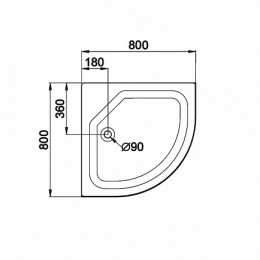 Triton Душевой поддон ПД22 80х80