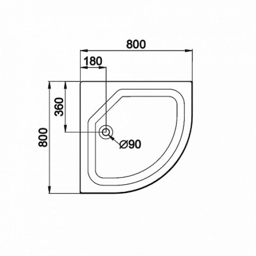 Triton Душевой поддон ПД22 80х80