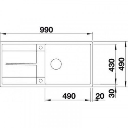 Кухонная мойка Blanco Metra XL 6 S-F, антрацит