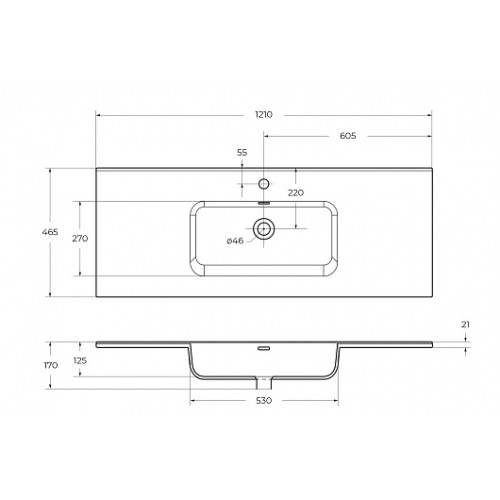 BelBagno Тумба с раковиной Kraft 120 Bianco Opaco