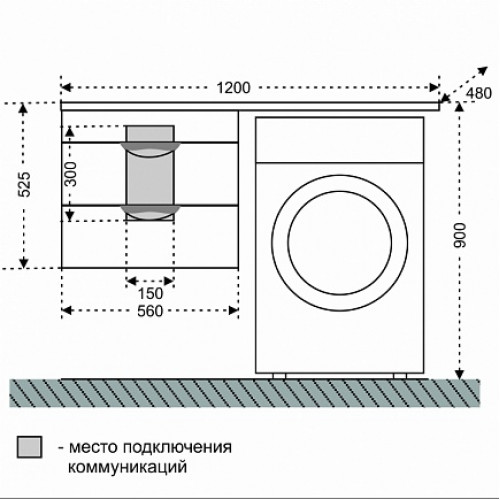 СанТа Мебель для ванной Сатурн Стандарт L