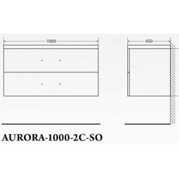 BelBagno Мебель для ванной AURORA 1000 Pino Pasadena, TCH