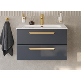 BelBagno Мебель для ванной Eco Cer-N 80 CZR-8073-80 grafito ручки сатиновое золото