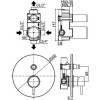 Смеситель для душа Paffoni Light LIG015HG золото медовое