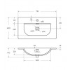 BelBagno Тумба с раковиной Uno mini 70 подвесная Bianco Opaco с раковиной BB-8099-3-70