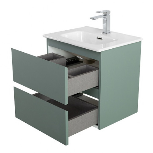 BelBagno Тумба с раковиной Kraft 39-50 подвесная Еловый матовый с раковиной BB500/390ETL