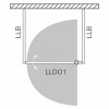 Roltechnik Душевая стенка LLB/900 transparent