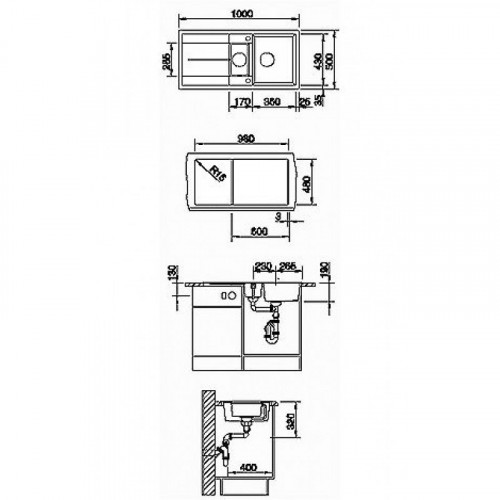 Мойка Blanco Metra 6 S 513046, белый