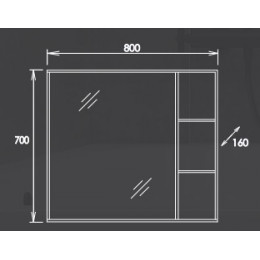 Onika Мебель для ванной Тимбер 80 серый /дуб сонома