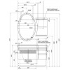 Зеркало Aquanet Опера L/R 70 белое