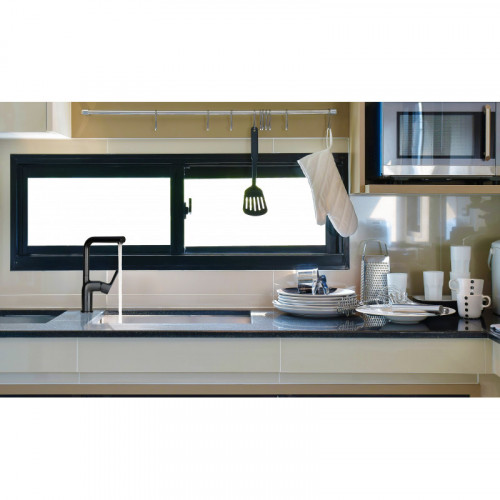 Смеситель для кухни Lemark Ursus LM7205BL черный