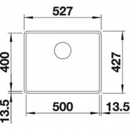 Мойка кухонная Blanco Subline 500-F 525994  черный