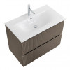 BelBagno Тумба с раковиной Uno 80 подвесная Бежевый матовый с раковиной BB-8099-80