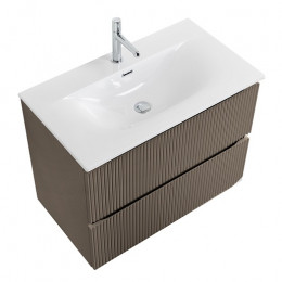BelBagno Тумба с раковиной Uno 80 подвесная Бежевый матовый с раковиной BB-8099-80