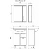 ASB-Mebel Мебель для ванной Мессина 60