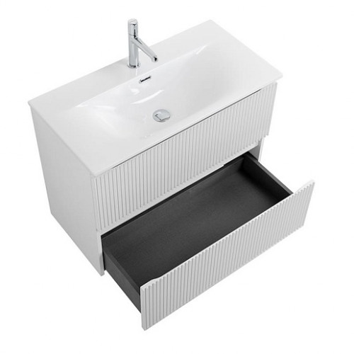 BelBagno Тумба с раковиной Uno mini 90 подвесная Bianco Opaco с раковиной BB-8099-3-90