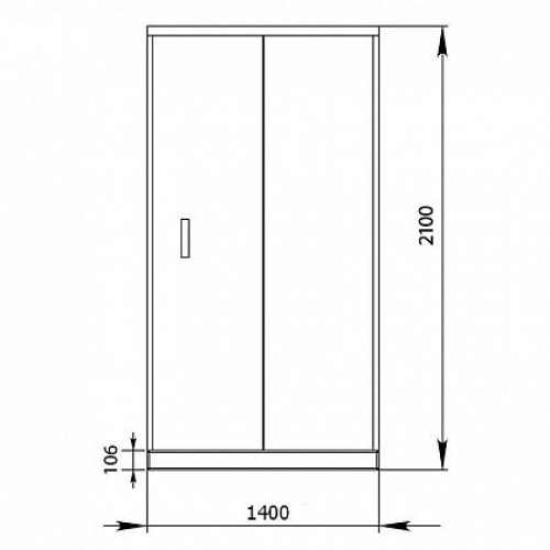 Aquanet Душевая дверь Alfa NAA6121 140