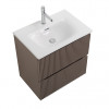 BelBagno Тумба с раковиной Uno mini 70 подвесная Бежевый матовый с раковиной BB-8099-3-70