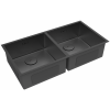 Мойка для кухни Lemark Proran 9932140 90x44 черный матовый
