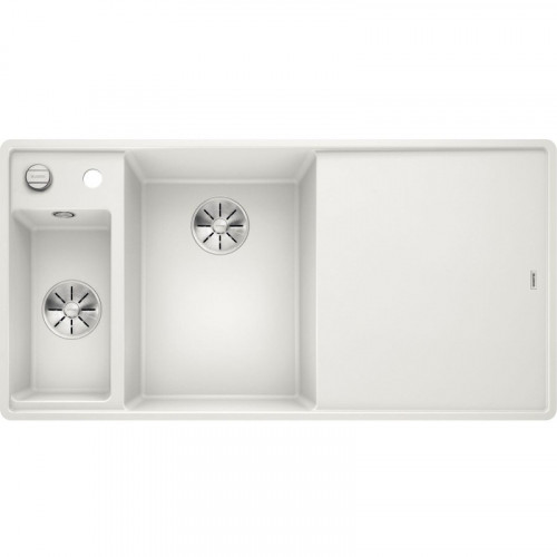 Кухонная мойка Blanco Axia III 6 S-F доска ясень чаша слева, белый