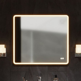 Aquanet Зеркало Ирис 90x80 с подсветкой и антизапотеванием