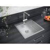 Мойка для кухни Paulmark Kroner PM215151-BS 51х51 сталь