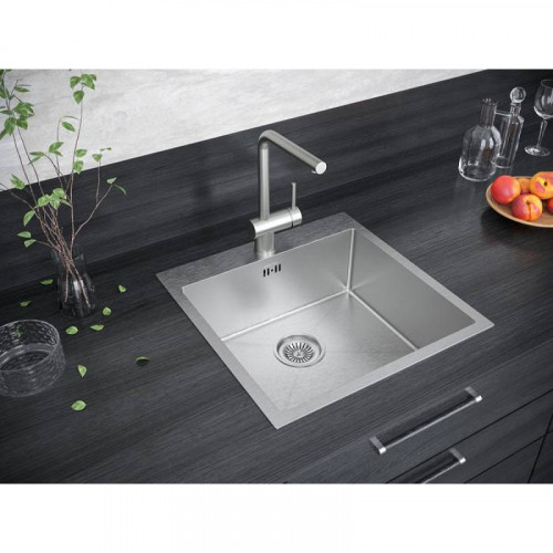 Мойка для кухни Paulmark Kroner PM215151-BS 51х51 сталь
