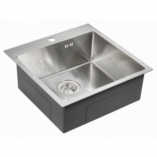 Мойка для кухни Paulmark Kroner PM215151-BS 51х51 сталь