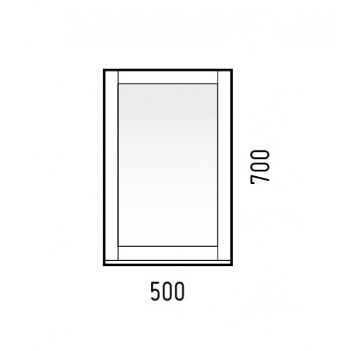 Зеркало Corozo Техас 50 SD-00000586,белый