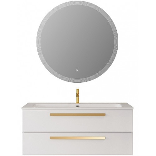 BelBagno Мебель для ванной Eco Cer-N 120 CZR-8073-120 bianco lucido ручки сатиновое золото