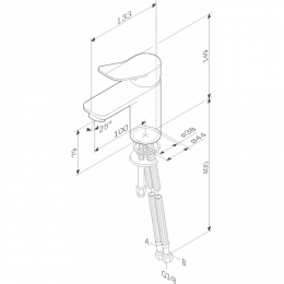 Смеситель для раковины Am.Pm X-Joy F85A02122 черный