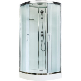 Royal Bath Душевая кабина FATO RB 90HK-M-CH 90x90 стекло рифленое профиль хром