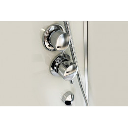 Royal Bath Душевая кабина FATO RB 90HK-M-CH 90x90 стекло рифленое профиль хром